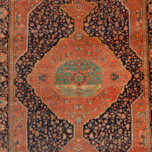 Antique Persian, Sarouk Farahan Rug - 6'10" x 9'11" Default Title