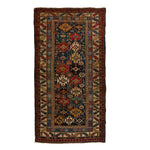 Multicolored Antique Persian Shirvan Runner - 3' x 6'9"