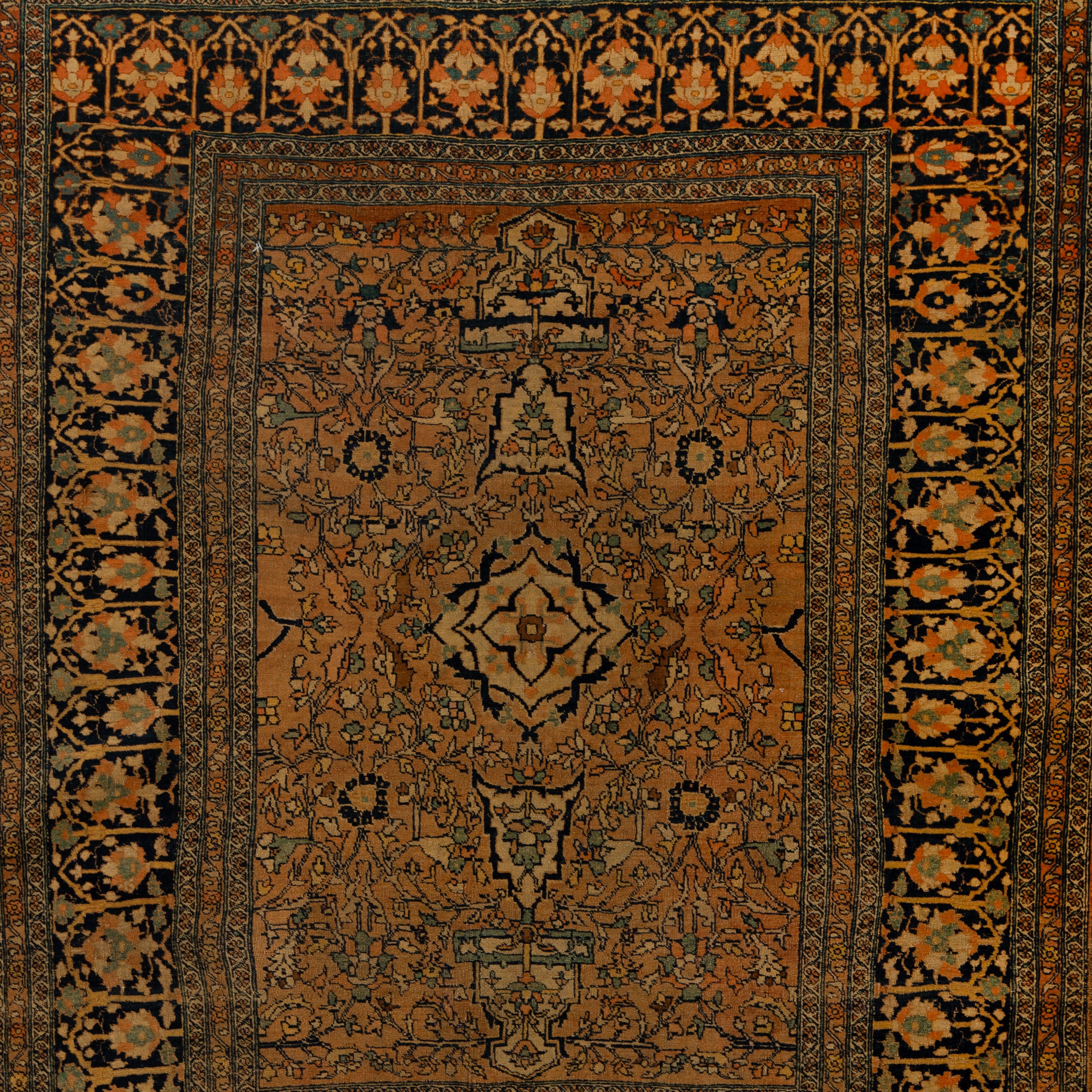 Antique Persian, Sarouk Rug - 4'7" x 5'7" Default Title