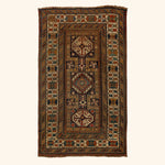 Brown Antique Tribal Shirvan Rug - 3'5" x 5'11"