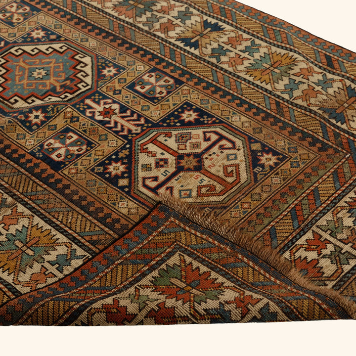 Brown Antique Tribal Shirvan Rug - 3'5" x 5'11"