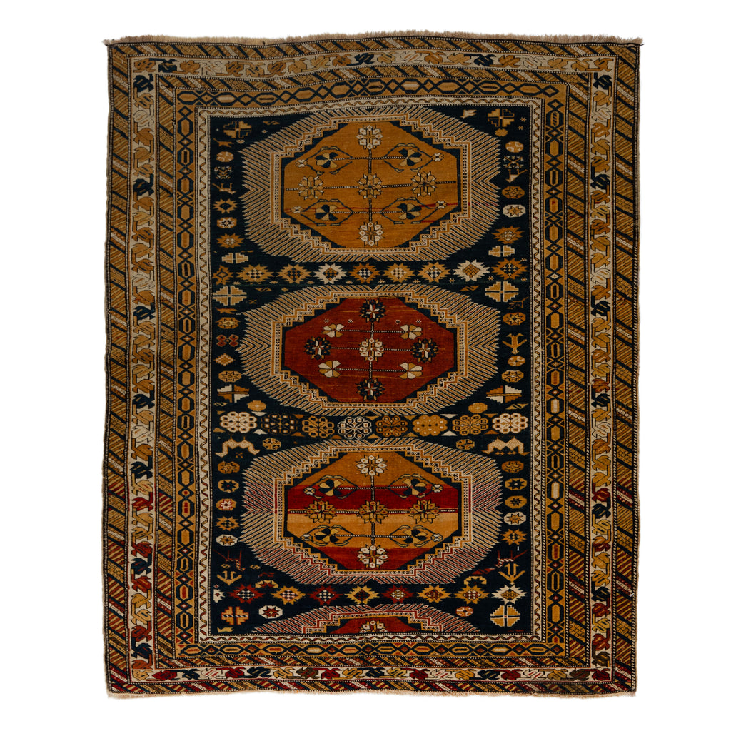 Antique Persian, Shirvan Rug - 4'1" x 5'1' Default Title