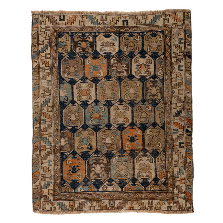 Antique Persian, Shirvan Rug - 3'7" x 4'3" Default Title