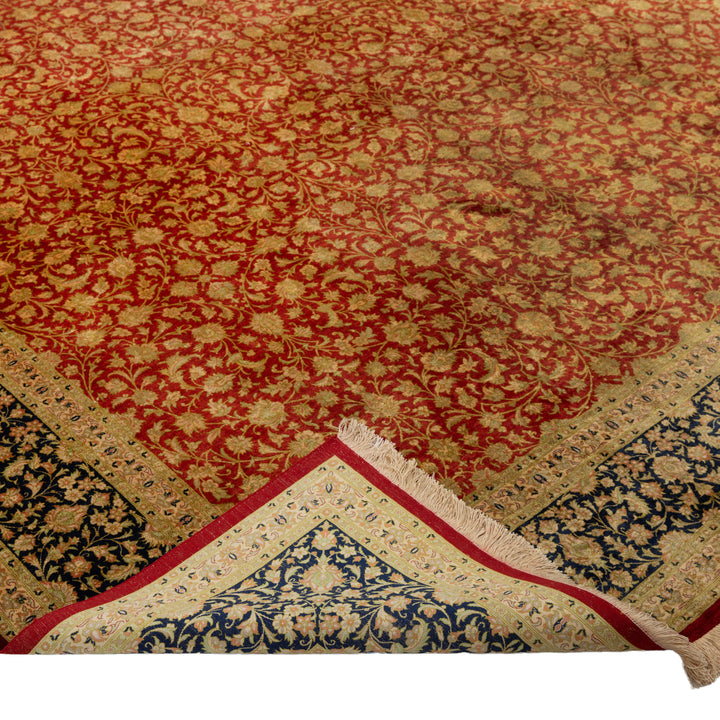 Antique Persian, Red Silk Qum Rug - 8'10" x 11'10" Default Title