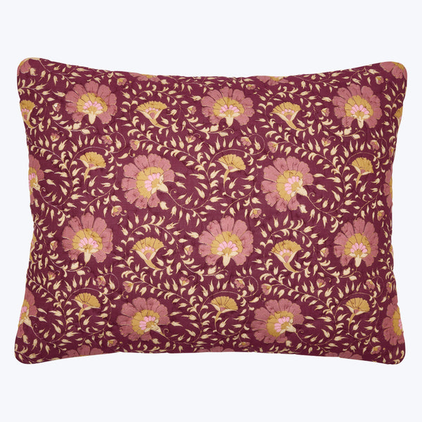 Aisha Quilt & Sham, Berry Pillow Sham / Standard