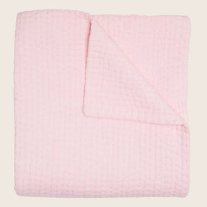 Vivada Woven Coverlet & Sham, Blush Coverlet / Twin