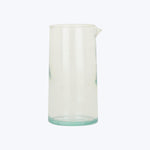 Transparent glass beaker with pouring lip, likely made of borosilicate.