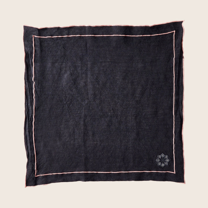 Day for Night Napkins Peony on Slate