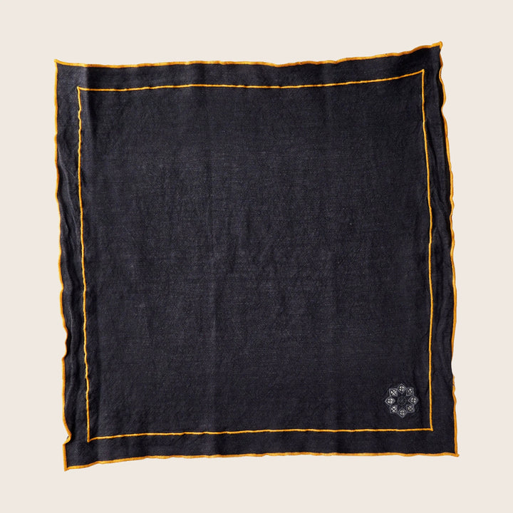 Day for Night Napkins Marigold on Slate