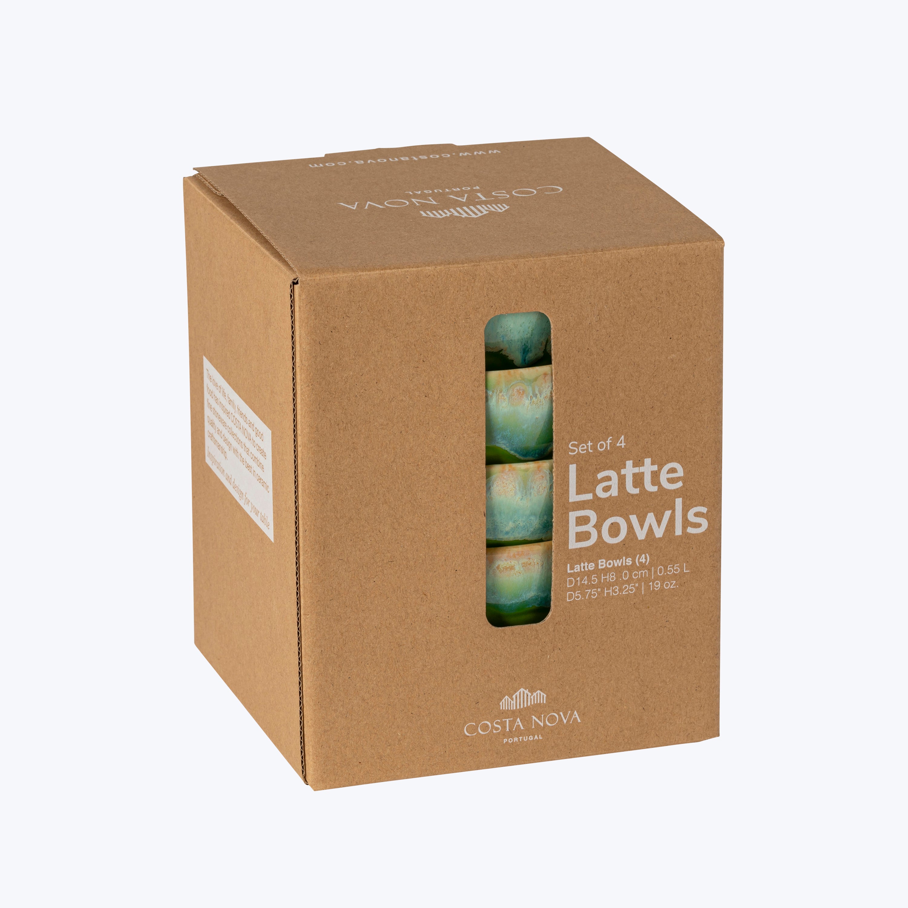 Eivissa Latte Bowl, Set of 4