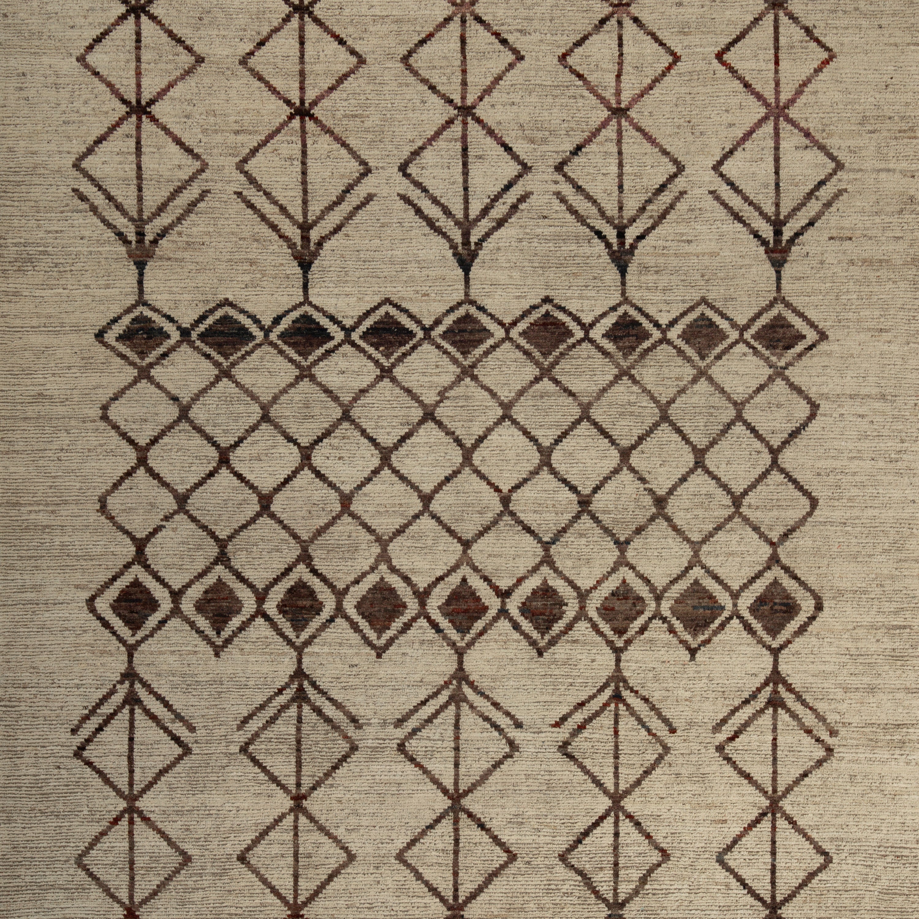 Zameen Patterned Modern Wool Rug - 8'11" x 9'10" Default Title