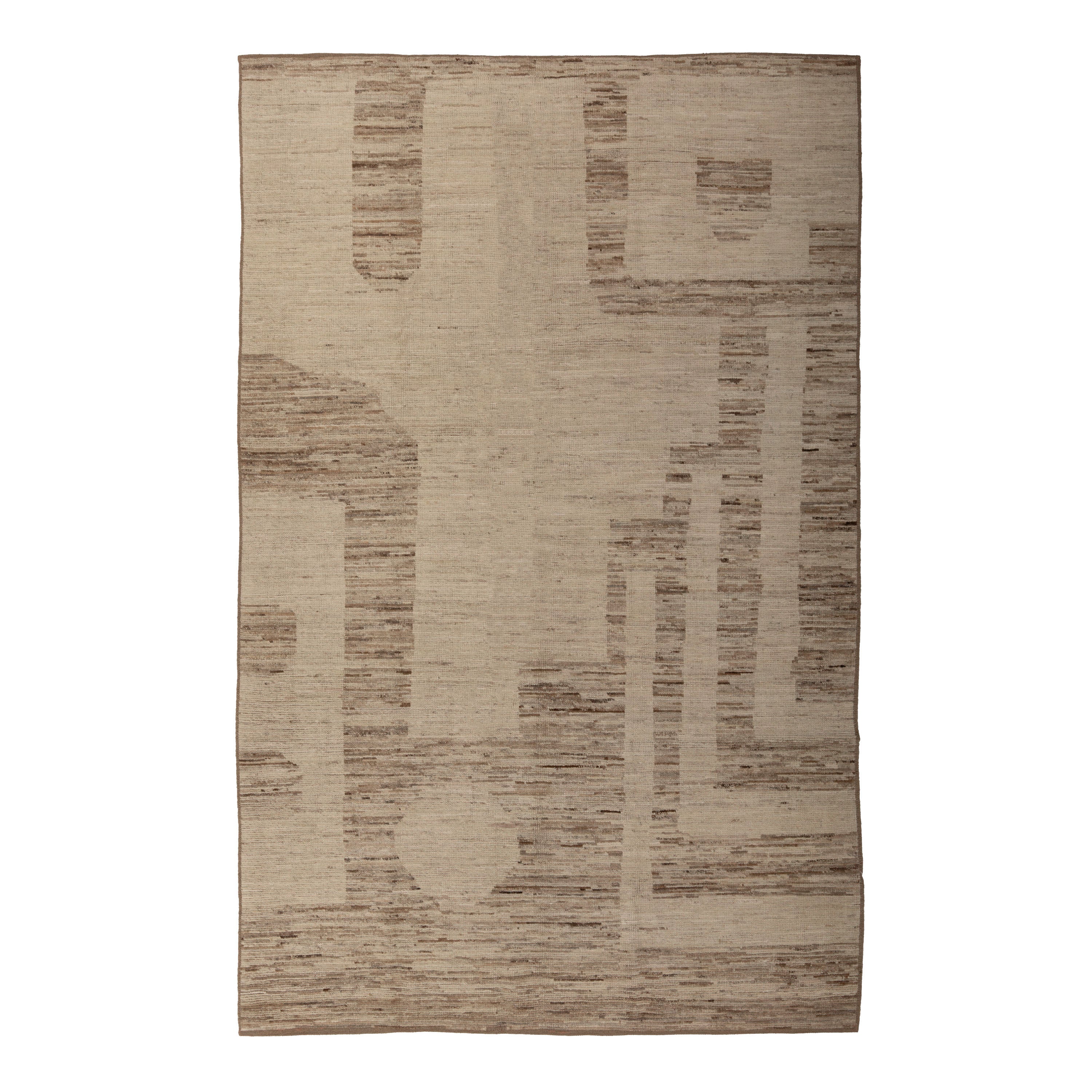 Zameen Patterned Modern Wool Rug - 5'11" x 9'4" Default Title