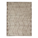 Zameen Beige Geometric Modern Wool Rug - 10'2" x 14'2" Default Title