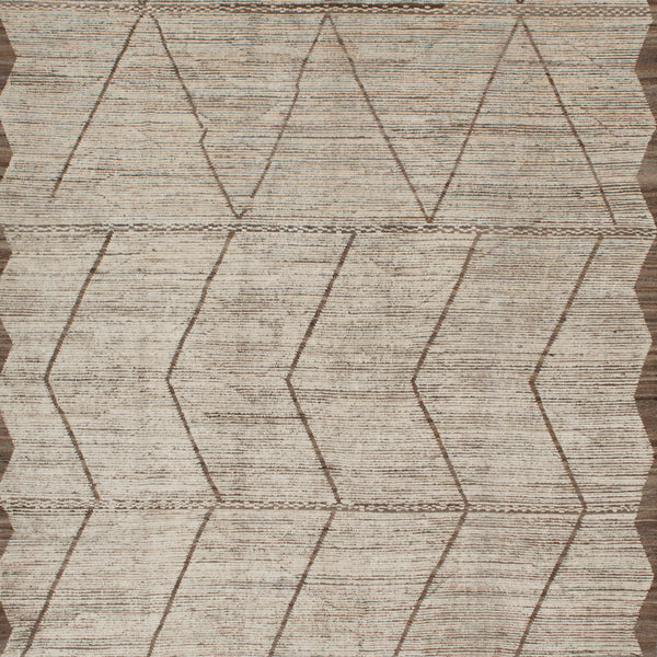 Zameen Patterned Modern Wool Rug - 10'2" x 14'2" Default Title