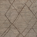 Zameen Brown Geometric Modern Wool Rug - 10'4" x 14'2" Default Title