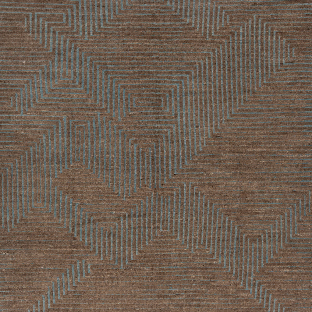 Zameen Patterned Modern Wool Rug - 6'5" x 9'3" Default Title