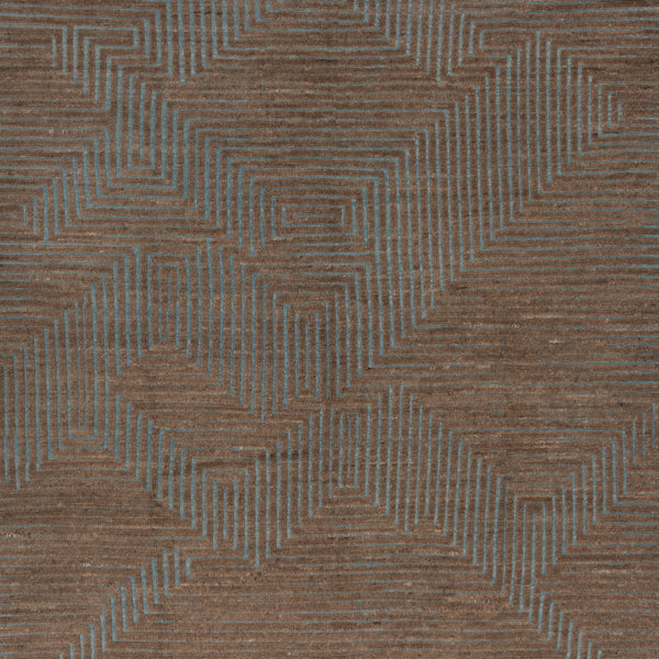 Zameen Patterned Modern Wool Rug - 6'5" x 9'3" Default Title