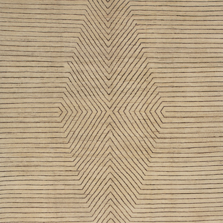 Zameen Patterned Modern Wool Rug - 9'3" x 11'5" Default Title