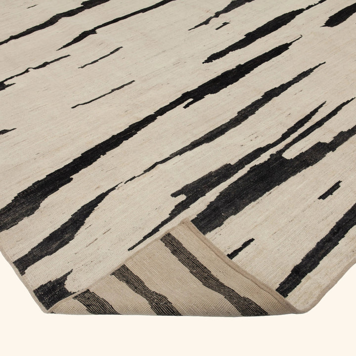 Zameen Multi Abstract Modern Wool Rug - 9'5" x 11'11" Default Title