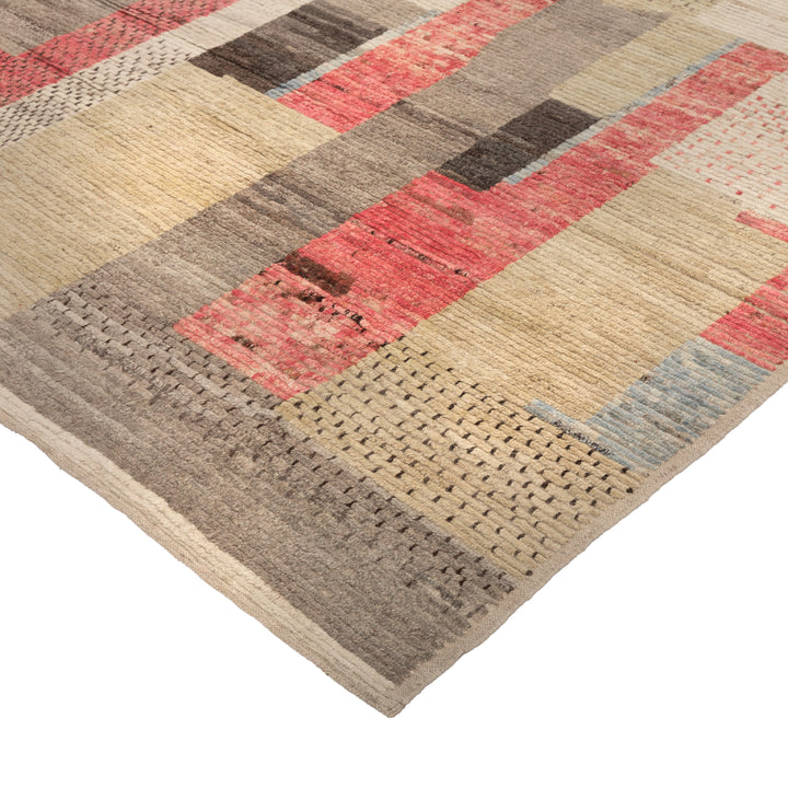 Zameen Patterned Modern Wool Rug - 7' x 9'5" Default Title