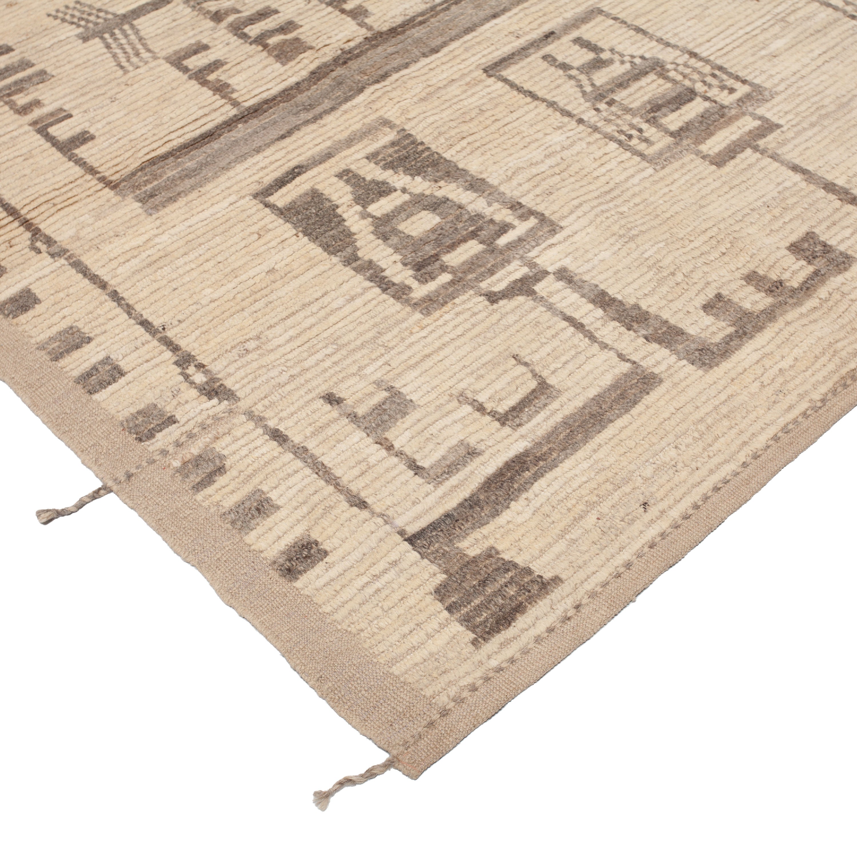 Zameen Patterned Modern Wool Rug - 11' x 14' Default Title
