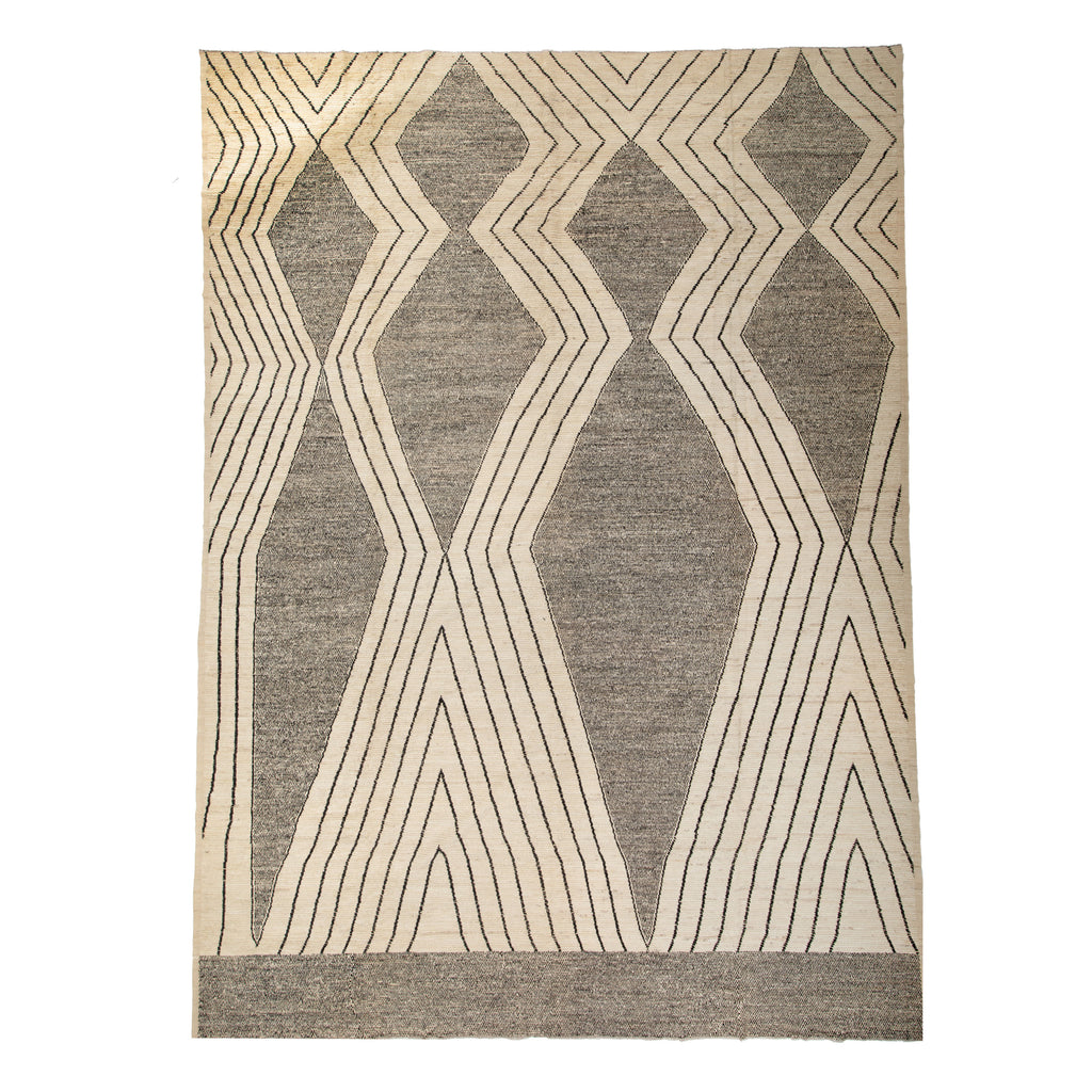 Zameen Patterned Modern Wool Rug - 14'6" x 19'5" Default Title