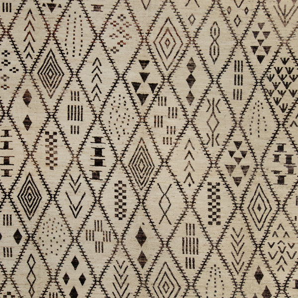 Zameen Patterned Modern Wool Rug - 13'5" x 16'4" Default Title