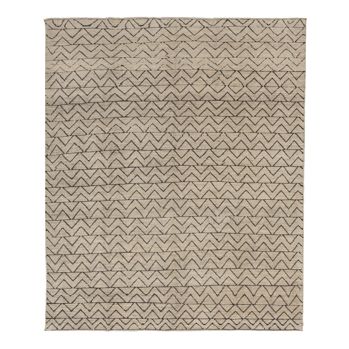Zameen Patterned Modern Wool Rug - 8'4" x 9'8" Default Title