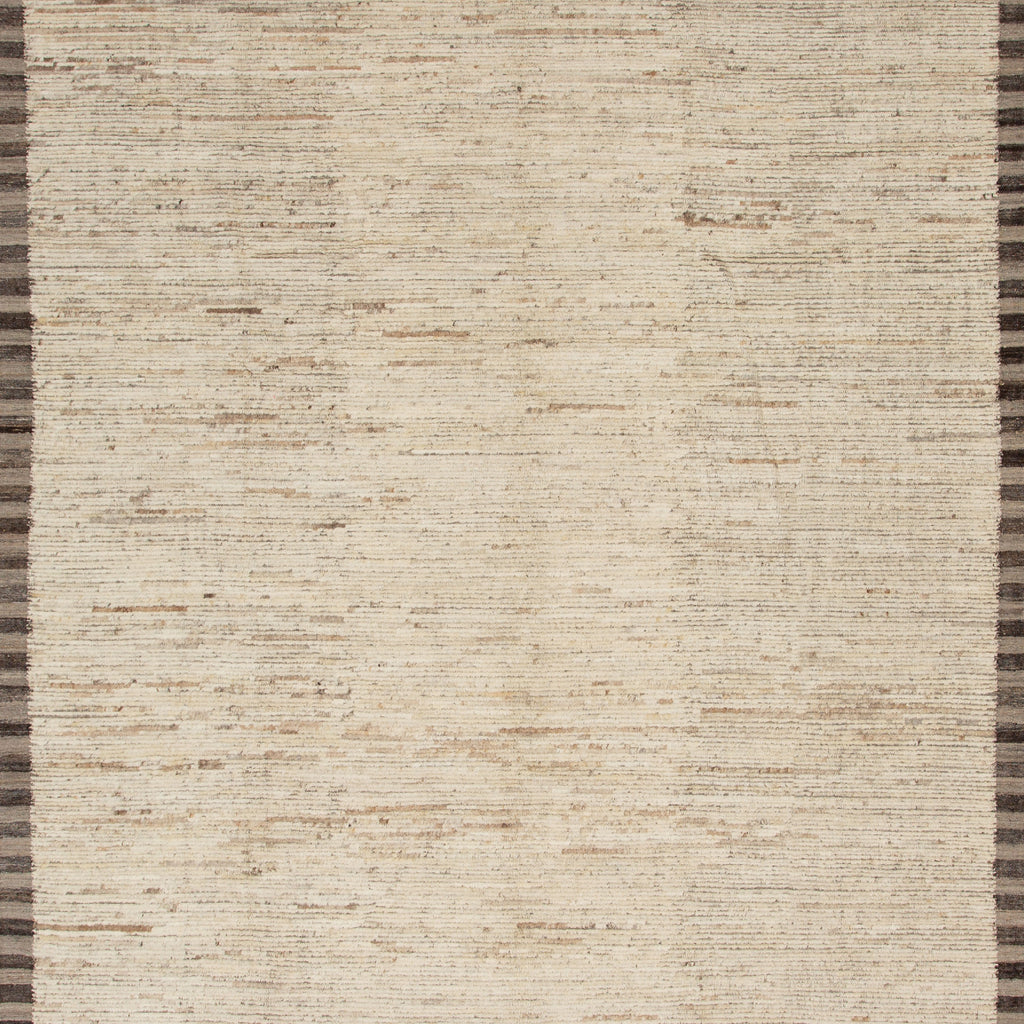 Zameen Modern Geometric Bordered Wool Rug - 9'7" x 11'11" Default Title