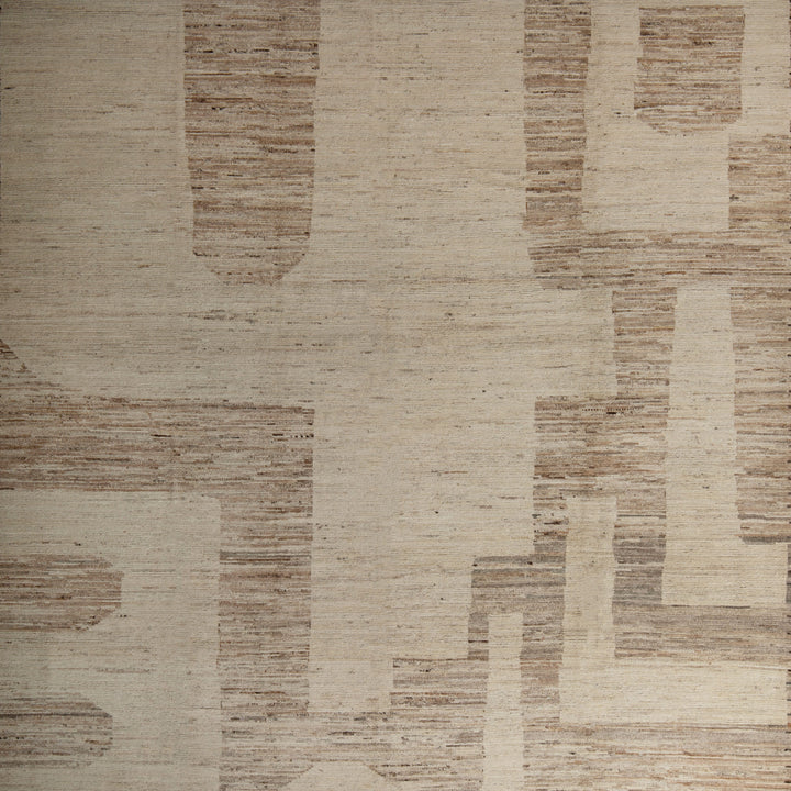 Zameen Patterned Modern Wool Rug - 9'1" x 12'11" Default Title