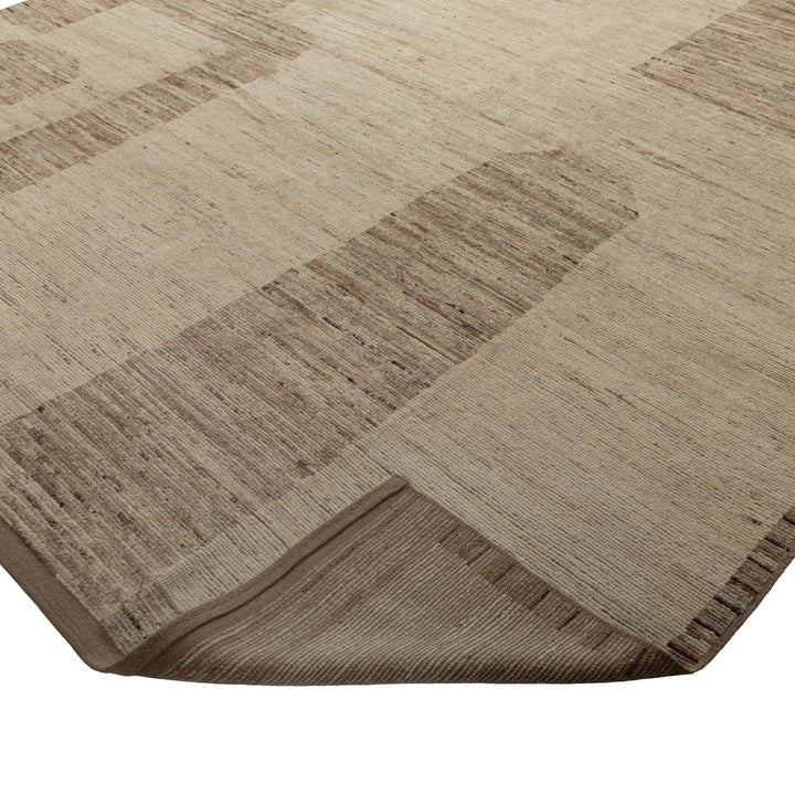 Zameen Patterned Modern Wool Rug - 9'1" x 12'11" Default Title