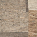 Zameen Brown and Grey Colorblock Wool Rug - 10'3" x 14' Default Title