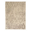 Zameen Cream and Brown Geometric Wool Rug - 10'2" x 14'2" Default Title