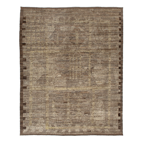 Zameen Patterned Modern Wool Rug - 9'3" x 11'2" Default Title