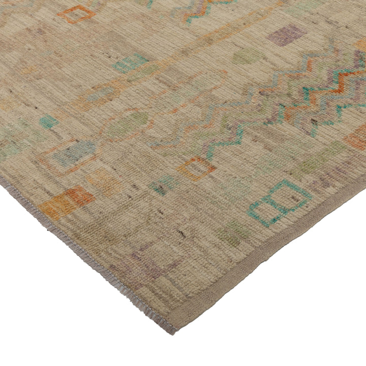 Zameen Patterned Modern Wool Rug - 4'1" x 13' Default Title