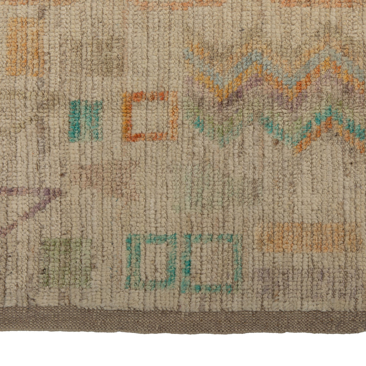 Zameen Patterned Modern Wool Rug - 4'1" x 13' Default Title