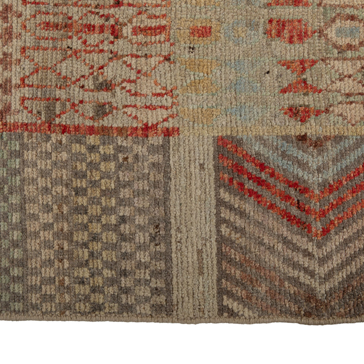 Zameen Patterned Modern Wool Rug - 3'2" x 12'5" Default Title