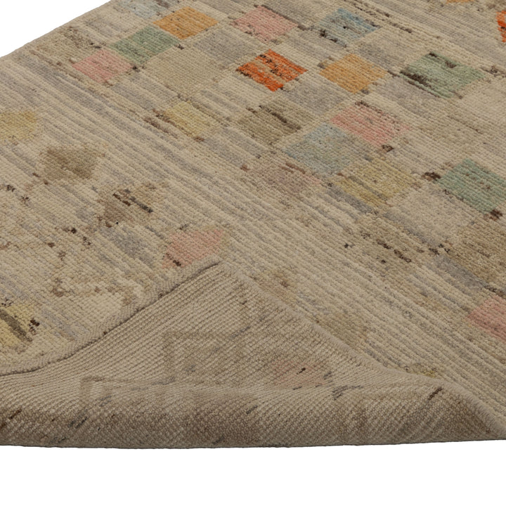 Zameen Patterned Modern Wool Rug - 3' x 12'10" Default Title