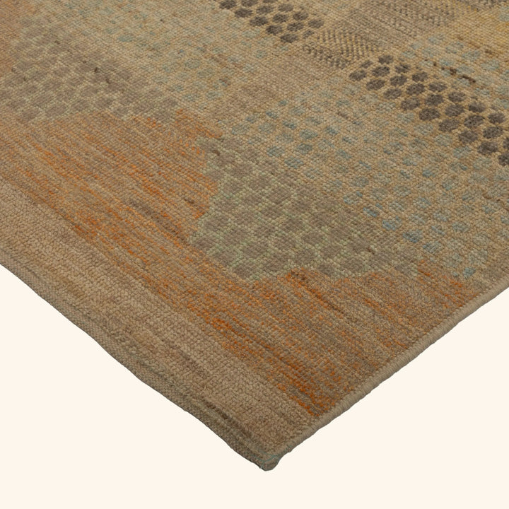 Zameen Patterned Modern Wool Rug - 3' x 13'4" Default Title