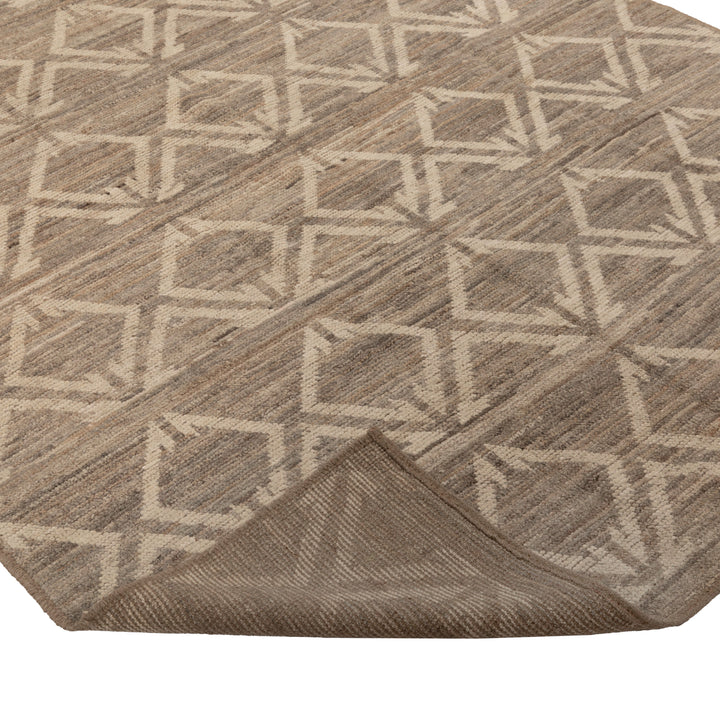 Zameen Patterned Modern Wool Rug - 5'6" x 9'9" Default Title