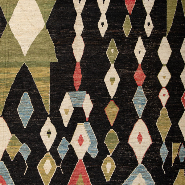 Zameen Patterned Modern Wool Rug - 14' x 19'3" Default Title