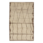 Zameen Patterned Modern Wool Rug - 6'9" x 10'6" Default Title