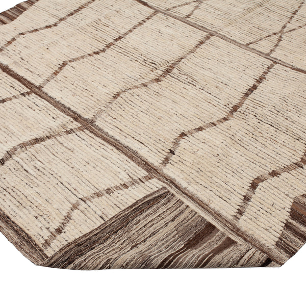 Zameen Patterned Modern Wool Rug - 6'9" x 10'6" Default Title