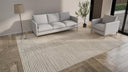 Natural White & Black Wool Rug - 9'5" x 12'3"