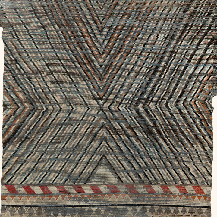 Zameen Patterned Modern Wool Rug - 11'3" x 12'6" Default Title