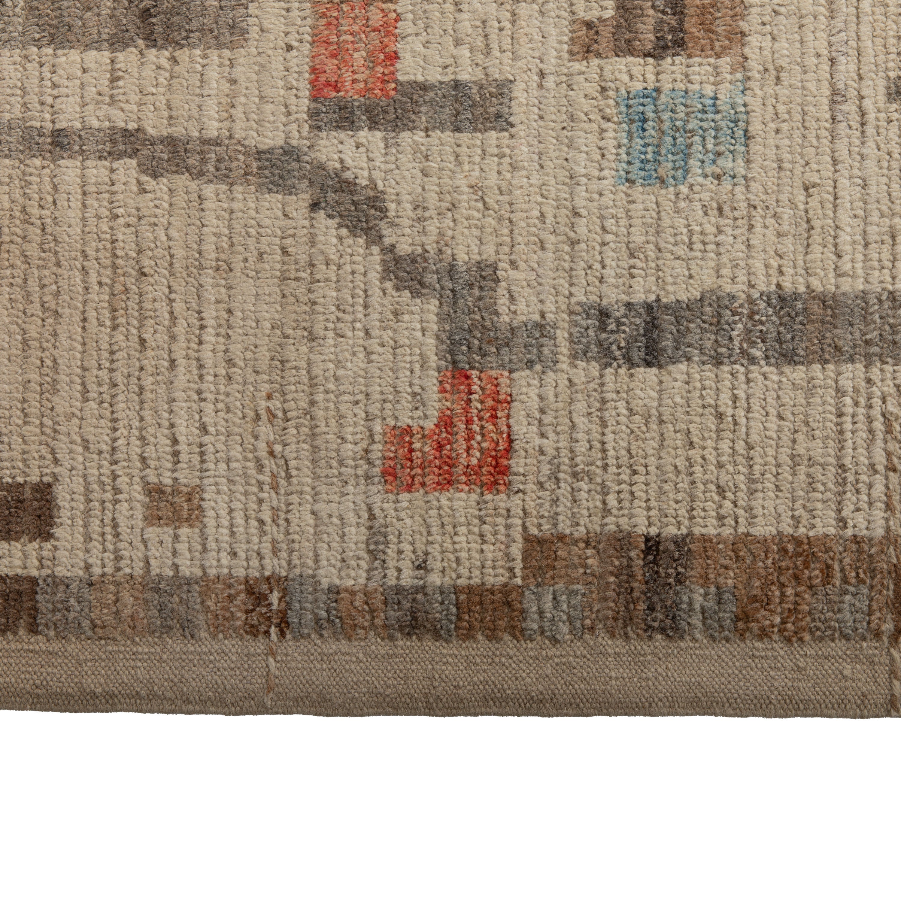 Zameen Patterned Modern Wool Rug - 9'9" x 12' Default Title