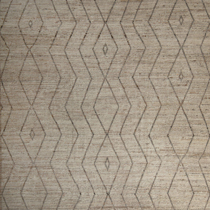 Zameen Patterned Modern Wool Rug - 9'5" x 12' Default Title