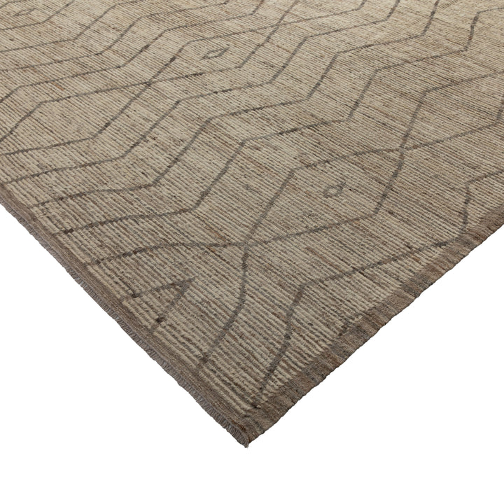 Zameen Patterned Modern Wool Rug - 9'5" x 12' Default Title