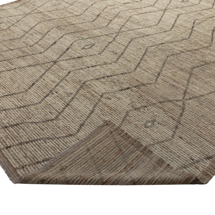 Zameen Patterned Modern Wool Rug - 9'5" x 12' Default Title