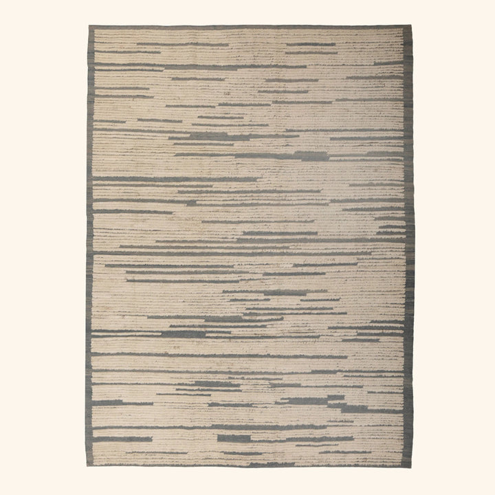 Zameen Patterned Modern Wool Rug - 6'11" x 9'6" Default Title